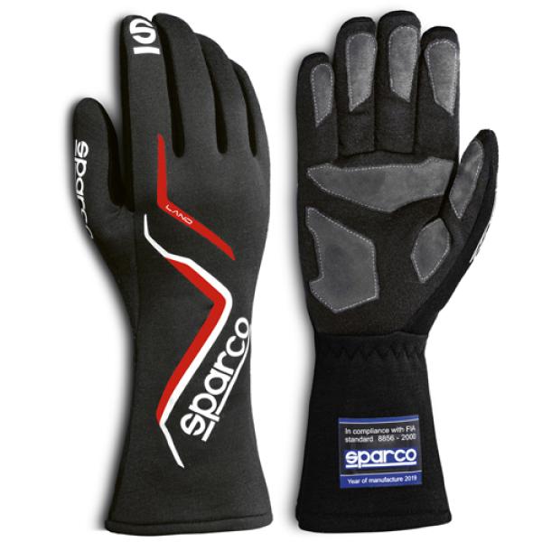 Sparco Handschuhe LAND FIA schwarz Gr. 10